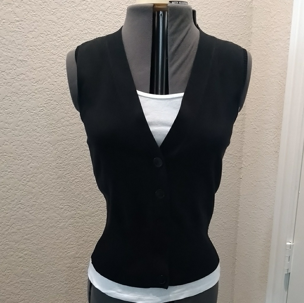 Women's Talbots silk blend sweater vest
